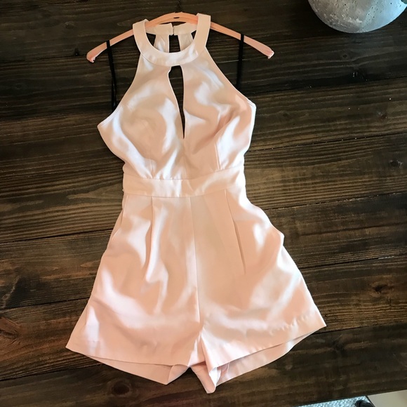 bebe Other - Blush pink Bebe Romper.  Size 0.  NWT